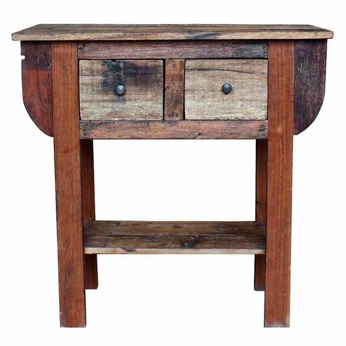 VidaXL Table console Bois de récupération massif 80 x 35 x 80 cm