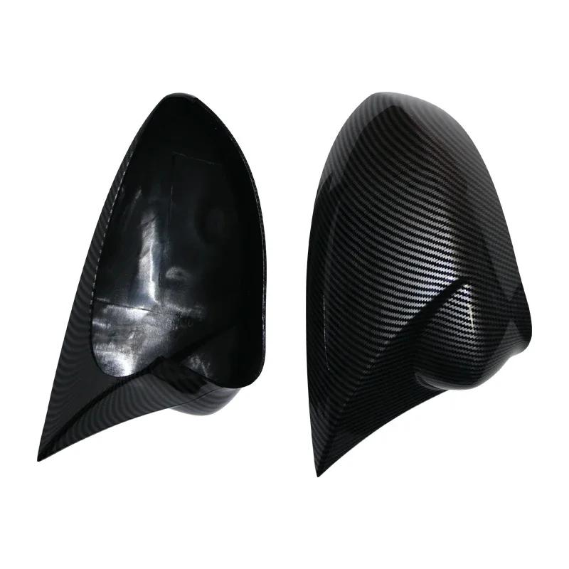 1 Pair Side Door Rearview Mirror Cover Trims For FIAT 500 500C GRANDE PUNTO 595 ABARTH 695 Car Accessories Left + Right Side