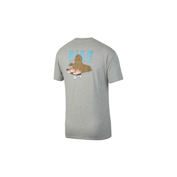 

Nike Футболка SB Skate с мужскими топами с рисунком сфинкса серая CU0297-063