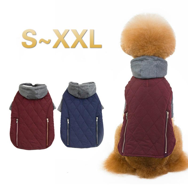Satın alın Winter Dog Coat Shine Thickening Hoody Jacket Warm Coat Dogs