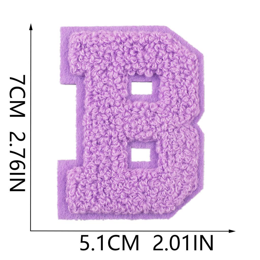 Mixed Color 7Cm Towel Embroidery English Letters Cloth Sticker Clothing Accessories Letter Sticker Computer Embroidery Chapter Boy Ironing Letters