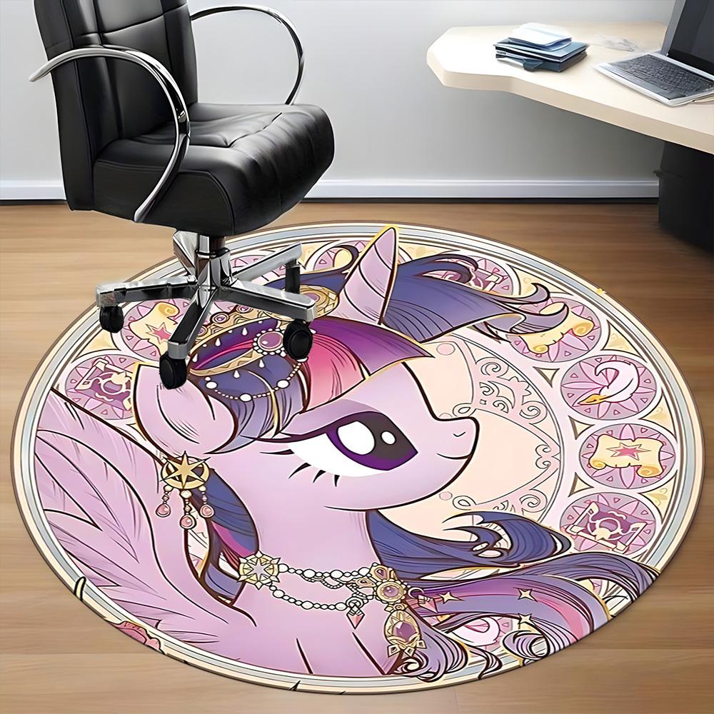 1pc My Little Pony Office Round Area Rug, Under Office Chairs Bedroom Living Room Home Decor  a1022171