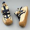 Luxury New Designer Men's Vintage Lace Up Thick Bottom Shoes Causal Flats Moccasins Male Hip-hop Sports Walking Sneakers