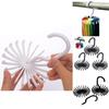Versatile 20 Rotating Tie Rack Hanger Organizer With Secure Non-slip Arms For Ties