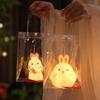 Cartoon Chinese Rabbit Lantern Blessing Antique Lantern Portable Handheld Lamp  Kindergarten
