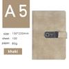 Password Notebook Creative Students Leather Password Travel Retro Loose-leaf Notebook Password A5 Notebook