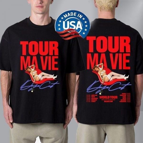 

New!!! Doja Cat Tour Ma Vie World Tour 2025 Schedule Cities Dates Unisex T-Shirt 4XL