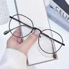 Stylish Metal Frame Anti Blue Light Glasses Flat Mirror Anti Radiation Computer Glasses for Eye Protection