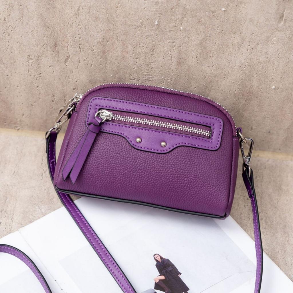 One Shoulder Messenger Bag Multi-compartment Women's Small Bag Soft Leather