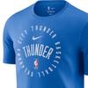 Nike X NBA Oklahoma City Thunder Logo Short Sleeve T-Shirt Men Tops Blue HF1720-403