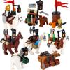 MOC Notice Board Building Blocks Bee Farm Fountain Bonfire Stove Medieval Town Street View Water Wall Bridge Road Sign Brick Toy