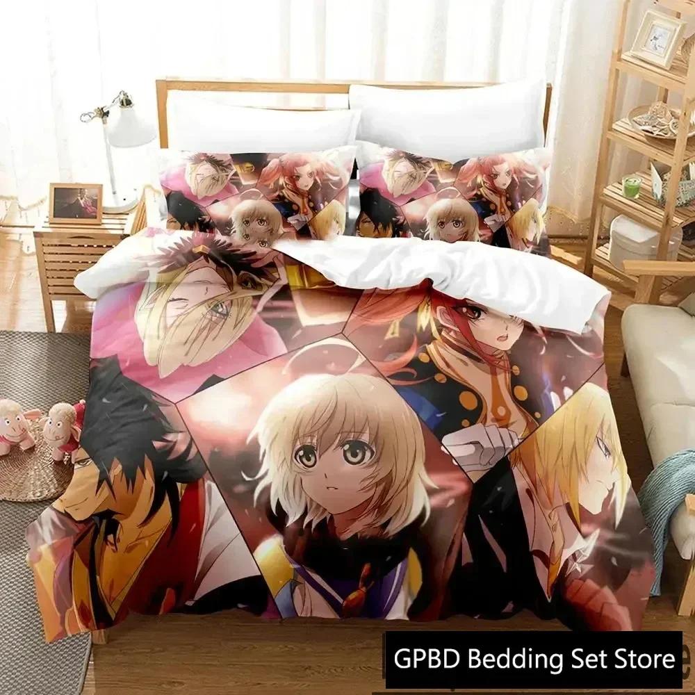 Bettdecke 3D-Druck Tales Of Berseria Bettwäsche-Set Schlafzimmer Weich Modern S Bequem Kinder Und