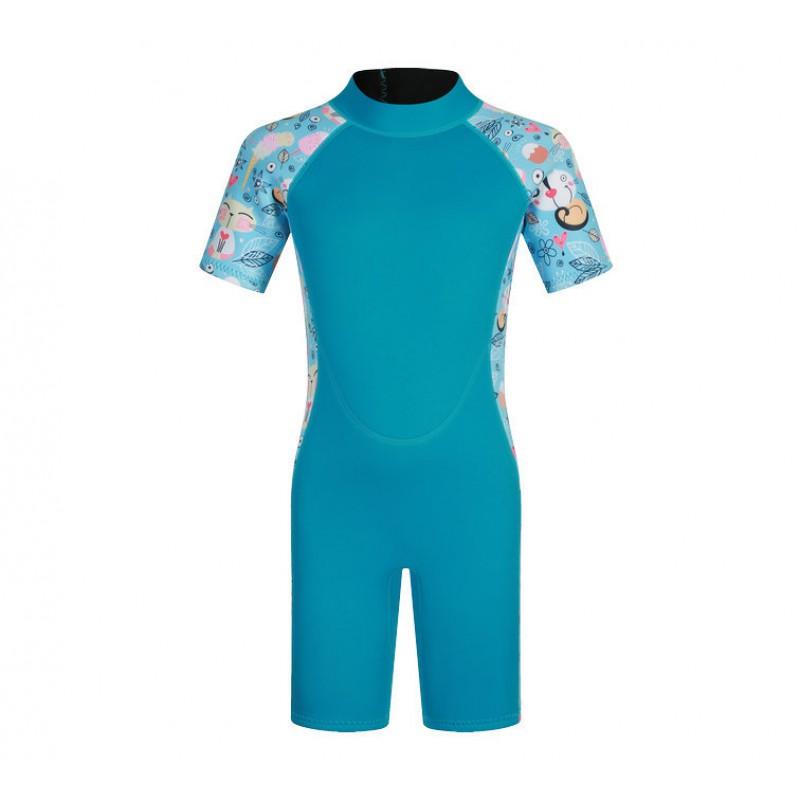 Kids 3mm Neoprene Wetsuit Long Sleeve Thermal Dive Suit Winter Swimming Diving Cold Water Protection