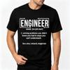 Unisex 100% Katoen Ingenieur Zelfstandig Naamwoord Definitie Grafisch T-shirt Problemen Oplossen Waar Je Niet Van Wist Casual Mannen Korte Mouw T-shirts