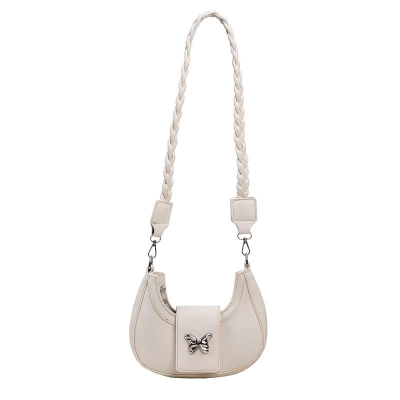 Fashionable French Style Small Batch Women s Bag 2024 Spring Versatile Trendy Minimalist Underarm Bag белый