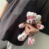 Bear Pendant Disturbing Blood Splattered Small Bear PP Cotton Fabric Texture Suitable for Dark Theme Parties Decorating