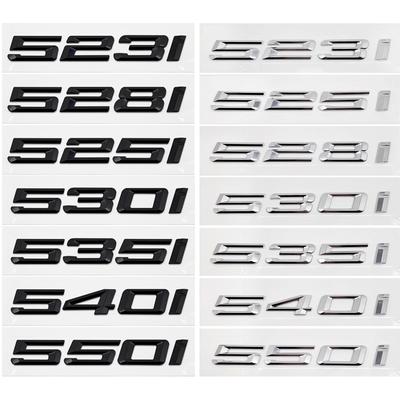 1 Adet 3D ABS Araba Bagaj Harfleri Logo Çıkartmaları Rozet Amblem Sticker 5 Serisi 520i 525i 528i 530i 535i 540i E39 E60 E61 F07 F10 F11