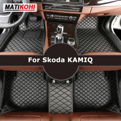MATIKOHI Custom Car Floor Mats For Skoda KAMIQ Auto Carpets Foot Coche Accessorie