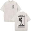 Forward Observations Group T-shirt Lavata Vintage Scheletro Uomo Gotico Oversize Girocollo Manica Corta T-shirt Y2k Streetwear
