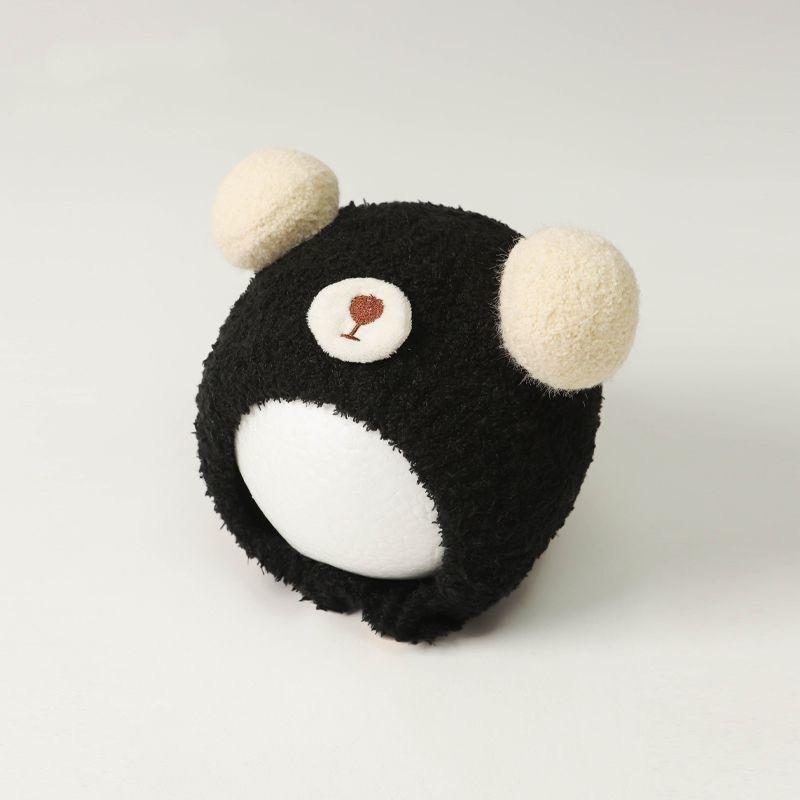 Soft Winter Plush Bear Ear Kids Hat Warm Windproof Multiple Colors For Toddlers Outdoor Daily Use