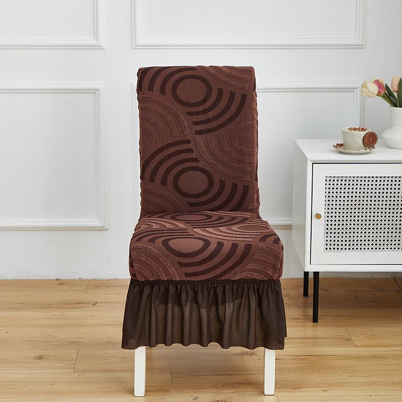 Thickened Jacquard Household Dining Chair Cover The Same Chair Cover In Hotels Backrest Cushion Integrated Stool Cover