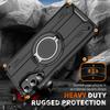 For Samsung Galaxy A15 5G/4G Magnetic Case Rotating Ring Kickstand PC + TPU Shockproof Phone Cover