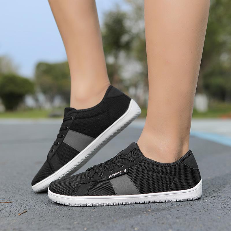 Breathable Knitted Women Casual Sports Shoes Men Wide Toe Cross-training Sneakers Elastic Gym Fitness Shoes