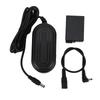 AC Adapter Power Supply and LPE8 Dummy Battery DC Coupler Kit for Canon 550D Camera