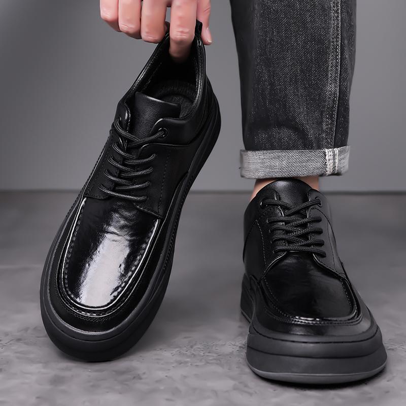 Fashion Sneakers Mens Dress Shoes Retro Male Leather Business Male Baroque Shoes Casual Outdoor Mens Oxford Footwear