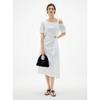 ELLE French Off-Shoulder Twist Knot A-Line Dress
