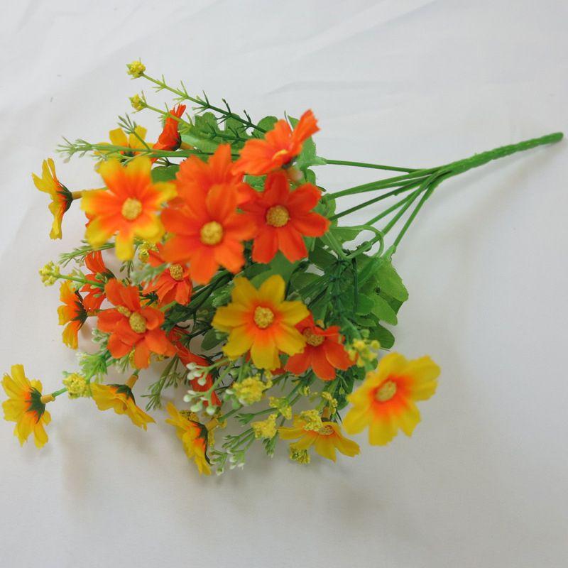 Stunning 28-head Artificial Chrysanthemum Daisy Bouquet For Weddings And Events