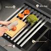 304 Stainless Steel Foldable Sink Drainer & Dish Drying Rack