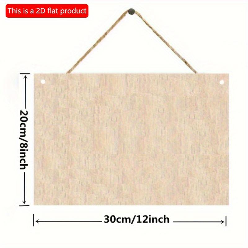 2D Flat Wooden Sign 30*20cm Vintage Elephant & Leopard Jungle Scene Wooden Wall Art Wooden Decorative Sign for Outdoor, Bathroom Decor Easy-to-Install