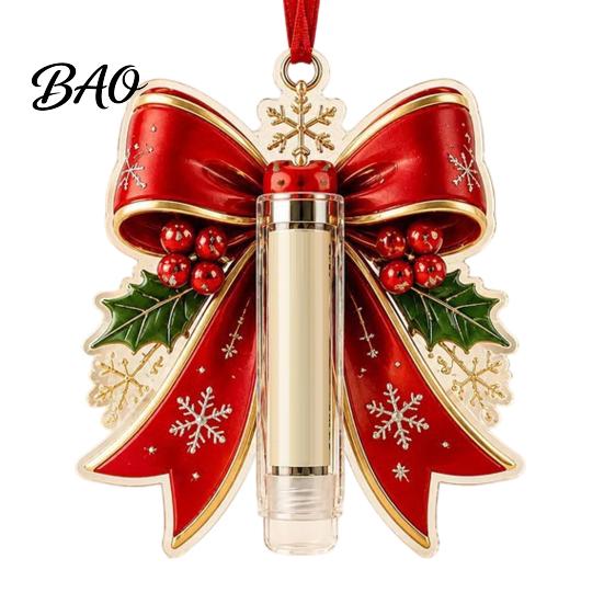 Clear Money Holder Capsule Christmas Cash Gift Ornament, Acrylic Holder, Funny Xmas Tree/Bow/Santa/Bell Shaped Hanging Decoration for Tree,