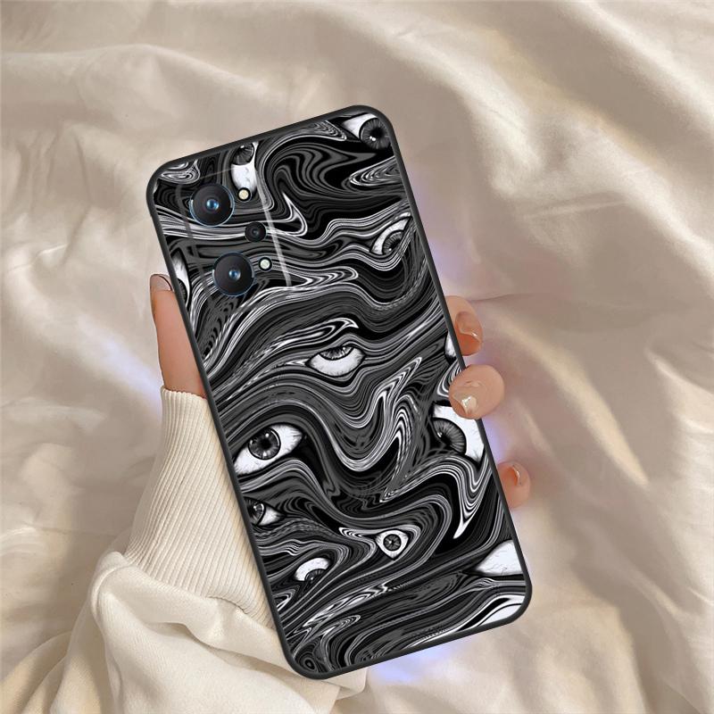 Scary Face Eyes Case For Realme C75 C67 C63 C55 C51 C61 C53 C35 C65 C71 11 12 13 14 Pro Plus GT6 GT7 15 Pro