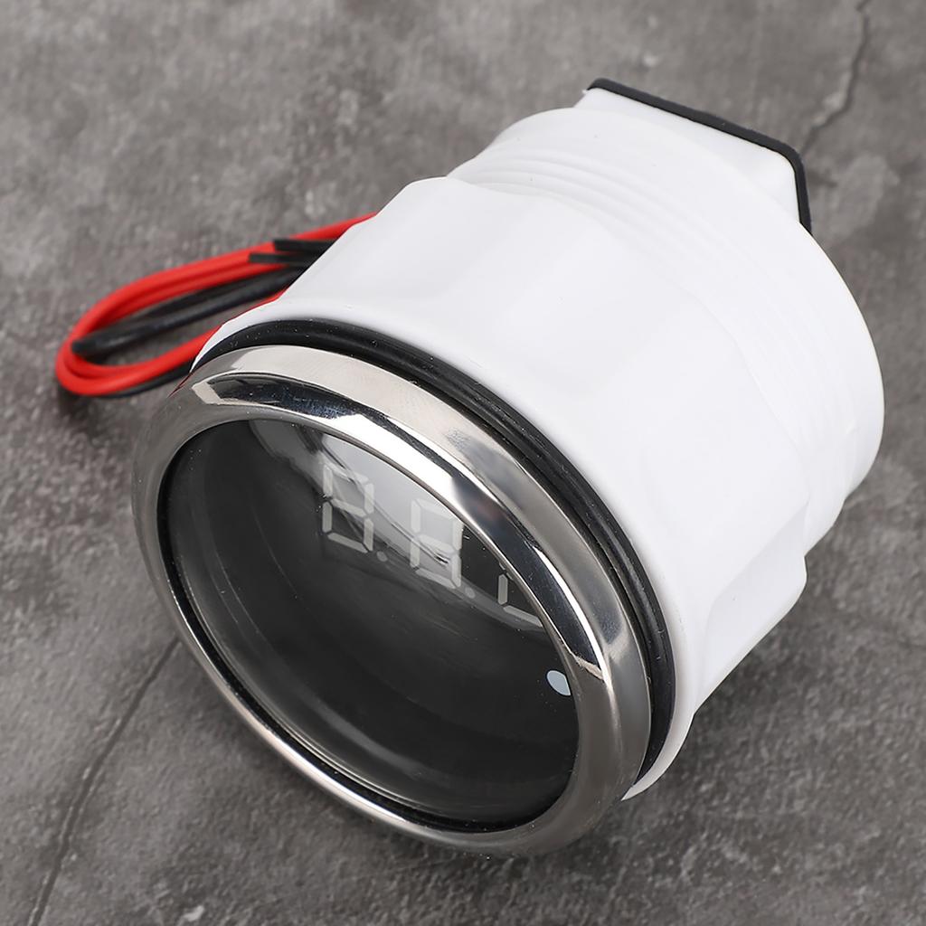 2in Battery Voltage Gauge LED Digital Display IP67 Waterproof Smart Alarm   for Boat Auto