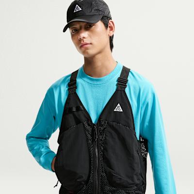 Nike ACG Vests Men's Black V Neck Moderate Other