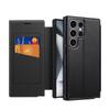 Samsung S25 Flip Ultra Leather Phone Case - Full Coverage, Lightweight, Magnetic Card Slot