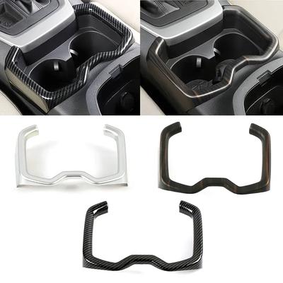 For Toyota Rav 4 Rav4 -2025 Peach Wood Color Center Console Water Cup Holder Storage Box Frame Trim Carbon Fiber Printed