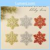 Christmas Snowflake Decorations Set With Metallic Material For Festive Tree Embellishments