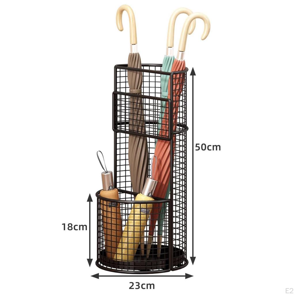 Schirmständer Haltbarkeit Eisen Praktisch Premium Halter Gestell Schirme Organizer für Zuhause