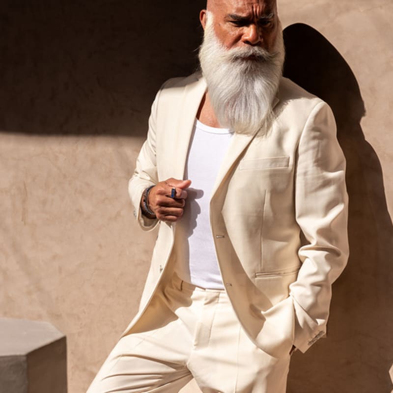 Bracelet PIG & HEN Catena Foxtail - Bleu Marine X Argent