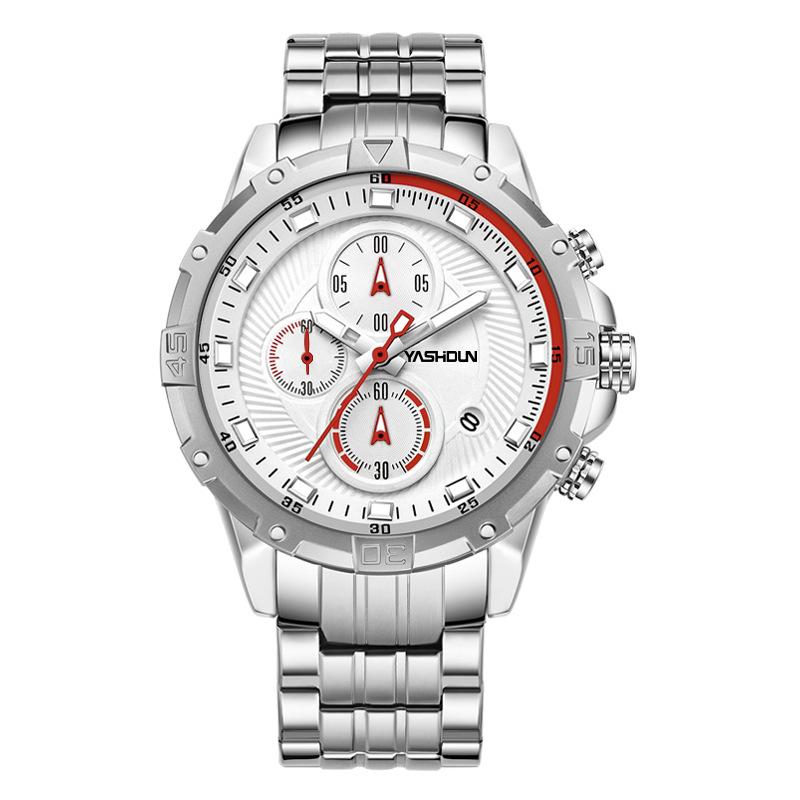 

Мужские спортивные часы, модные, светящиеся, водонепроницаемые, многофункциональные, кварцевые, мужские часы, маленькие, с тремя штифтами