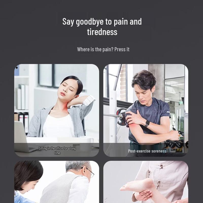 AUX Portable Shoulder Neck Back Massager CN plug (adapter included)