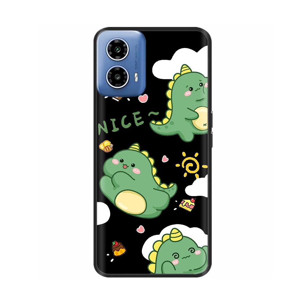 For Moto G34 5G Case Cover For Motorola Moto G34 Case motoG34 Soft Liquid Silicone Cartoon Phone Shell Protection Back Covers