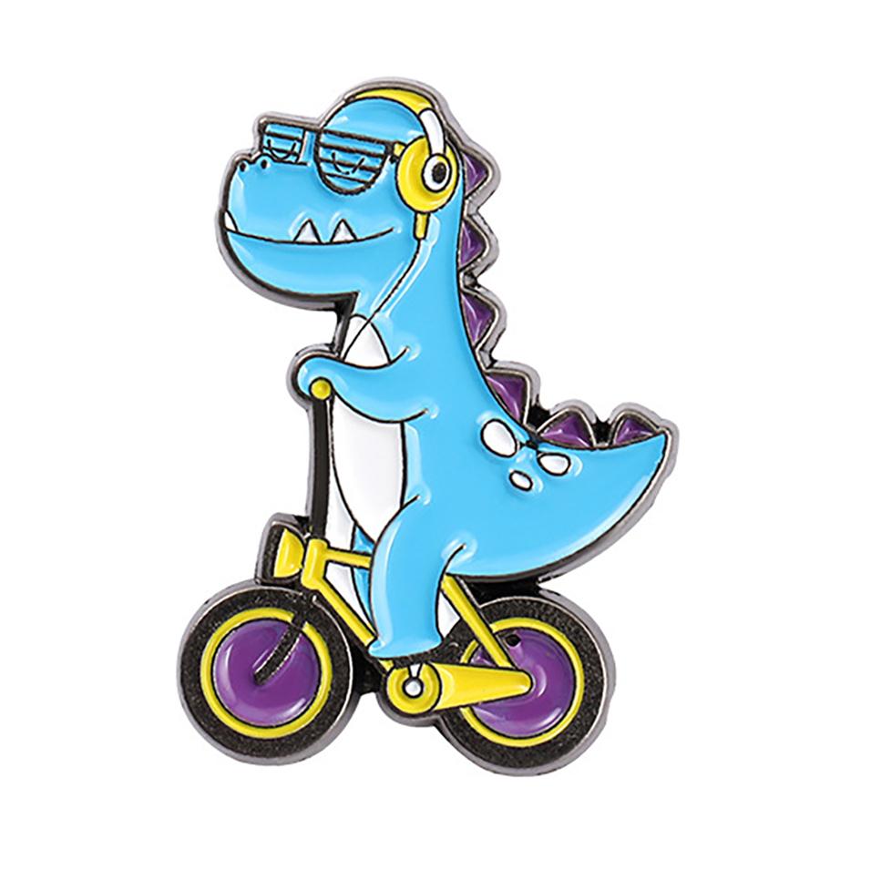 Triceratops Tyrannosaurus Rex Giraffe Stegosaurus Brontosaurus Brooch Badge Dinosaur Lapel Pins Dinosaur Brooch Pterosaur