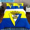 3-teiliges Bettwäsche-Set mit Cadiz-Wappen, inklusive 1 Bettbezug und 2 Kissenbezügen. Perfekt für Schlafzimmer, Wohnheim, Fan-Weihnachtsgeschenk
