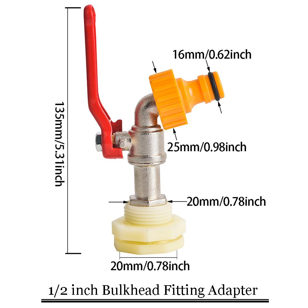 IBC Faucet Adapter S60 Quick Connector Hose Valve Connector For 1000 liter Ton Bucket Faucet Alloy Accessory