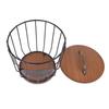 Rustic Coffee Filter Holder with Lid Coffee Filter Storage Container Coffee Pod Holder for Counter Coffee Bar Accessories Decor