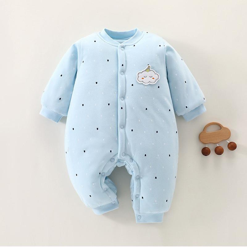Baby Winter Cotton Romper With Thick Insulation For Newborns And Infants